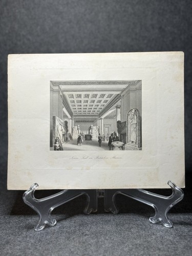 Stahlstich ninive saal - stahlstich, british