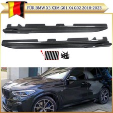 Seitenschweller Seitenbretter für BMW X3 G01 X4 X4M G02 Carbon Look MP Style 18+