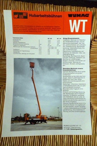 Wumag hubarbeitsbühnen bühne - wumag,