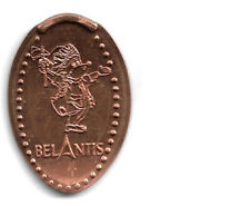 Quetschmünze Belantis bei Leipzig Buddel als Indianer, Rückseite leer