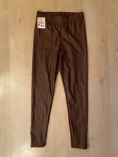 Damen Leggings Lederoptik