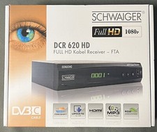 Schwaiger DCR620HD DVB-C Full HD Kabel Receiver FTA mit Fernbedienung