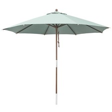 anndora® Sonnenschirm ø 3 m rund Salbeigrün Gartenschirm Olefin-Stoff + Winddach