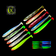 10x 13cm Gummifisch Shad UV