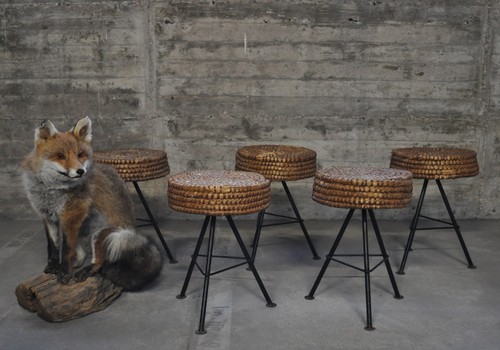 50s rope tripod - 5x, stool