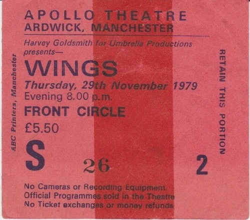 Wings ticket apollo theatre - wings,
