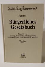 bürgerliches gesetzbuch, Palandt Beck'sche Kurz Kommentare, 75. Auflage 2016