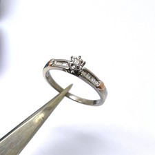 Diamantring 9 kt Gold gepunzt