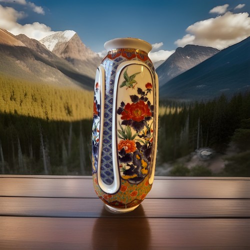 Asiatische vase asiatika dekor - asiatische,