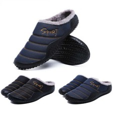JACKSHIBO Herren Hausschuhe Pantoffeln Winterschuhe Filz Pantoffel WarmGefüttert