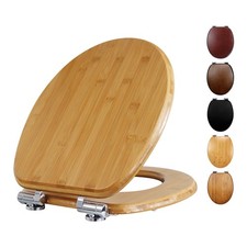 Bambus WC Sitz Toilettendeckel Klodeckel Toilettensitz mit Absenkautomatik