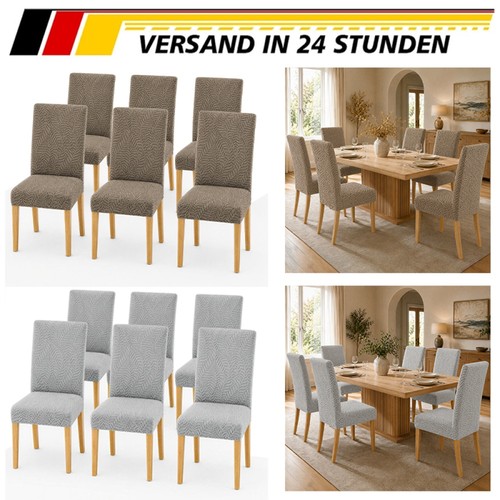 Stuhlhussen 6er elastisch - stuhlhussen,