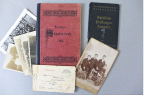 Alte dokumente stammbuch - -,