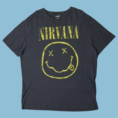 Vintage nirvana smiley shirt - vintage,