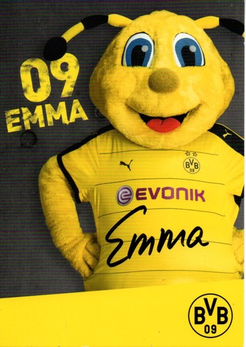 Autogramm maskottchen emma - autogramm,