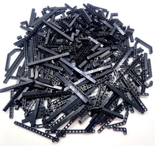 LEGO 100 Stück Liftarme schwarz / Lochstangen Technik