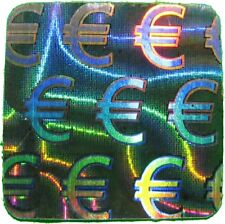 Hologramm-Aufkleber Siegel Euro, 10x10mm, Garantiesiegel, Sicherheitsetikett