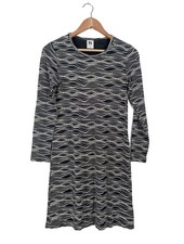 NANSO A-Linien Kleid Damen Kleid Gr. DE 34 schwarz-weiß Casual-Look