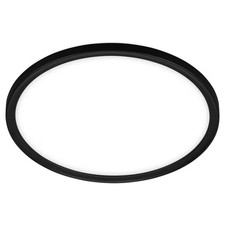 Briloner LED Decken Lampe Leuchte Panel mit Backlight Effekt schwarz Ø42cm