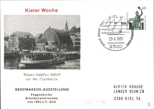 Ganzsachen kiel kieler - ak,