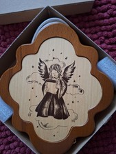 Fensterbild "Engel" beleuchtet, Maße ca. 21x19x4cm, 