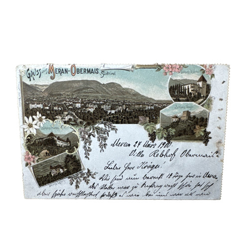 Ansichtskarte postkarte meran - ansichtskarte,