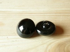 1 Paar Glasaugen 16 mm schwarz