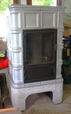 Kamin-Kachelofen Zenith Typ 7715 ORANIER grau voll funktionsfähig 