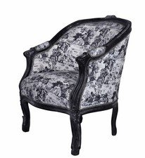 Sessel Barock Toile de jouy