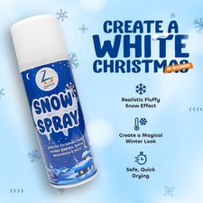 SCHNEESPRAY 200ML-85gm WEIHNACHTSDEKO KÜNSTLICHER KUNSTSCHNEE FÜR WEIHNACHTSBAUM