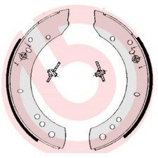 Bremsbackensatz hinten für