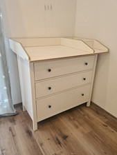 Limmaland Wickelaufsatz Wickeltisch für IKEA HEMNES Kommode Tisch Weiß TOP