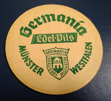 Bierdeckel Brauerei Germania Bier Münster Westf. Edel-Pils