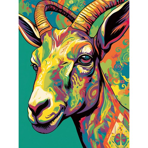 The trippy goat - trippy, psychedelic