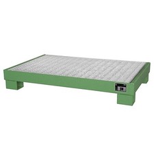 BAUER Auffangwanne Ölauffangwanne Ölwanne 6x60L Fässer mit Gitterrost Grün