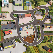 SkippiDoo Straßenteppich Real