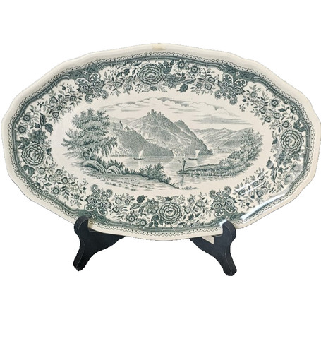 Alte platte servierplatte aus - servierplatte,