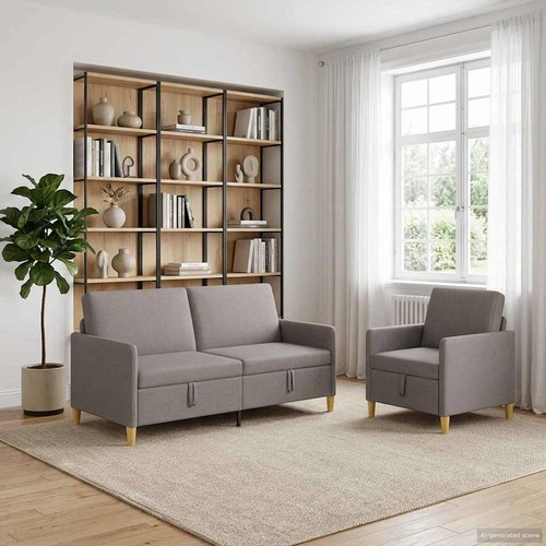 Vidaxl sofa set mit stauraum - stauraum, 2
