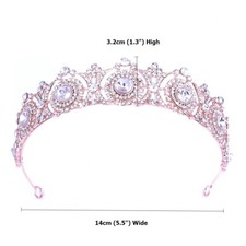 Roségold Kristall Königin