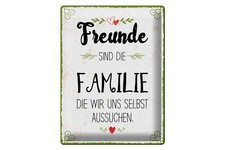 Blechschild Spruch 30x40 cm