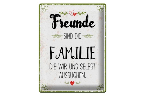 Blechschild spruch 30x40 - 30x40, cm