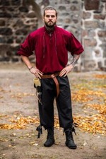 Mittelalter Ritter Pirat Larp Wikinger Hemd Rynhard Herren verschiedene Farben