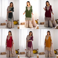 Designer Salwar Kameez Übergröße Pakistaner Rasen Anzug Damen Anarkali Kurta