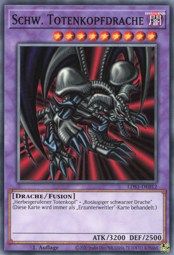 Yugioh schw totenkopfdrache - schw.,