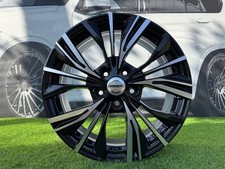 4X R17 Zoll 5X114.3 Nissan Qashqai Style Schwarz Poliert Räder : Für X-Trail