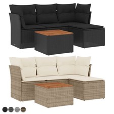 5-tlg. Garten-Sofagarnitur mit