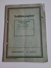 Kraftfahrzeugbrief Triumph