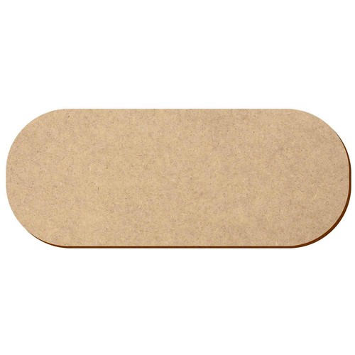 Mdf ovale holzscheibe - mdf, v2