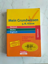 Mein Grundwissen. 5./6. Klasse. Gymnasium Deutsch Mathe Englisch