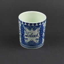 Porzellan Tabakdose - Taback - Royal Spinx Maastricht King Gustav - alte Dose